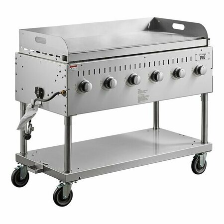 BACKYARD PRO LPG48 48in Stainless Steel Liquid Propane Outdoor Grill with Griddle 554LPGGP48KIT
